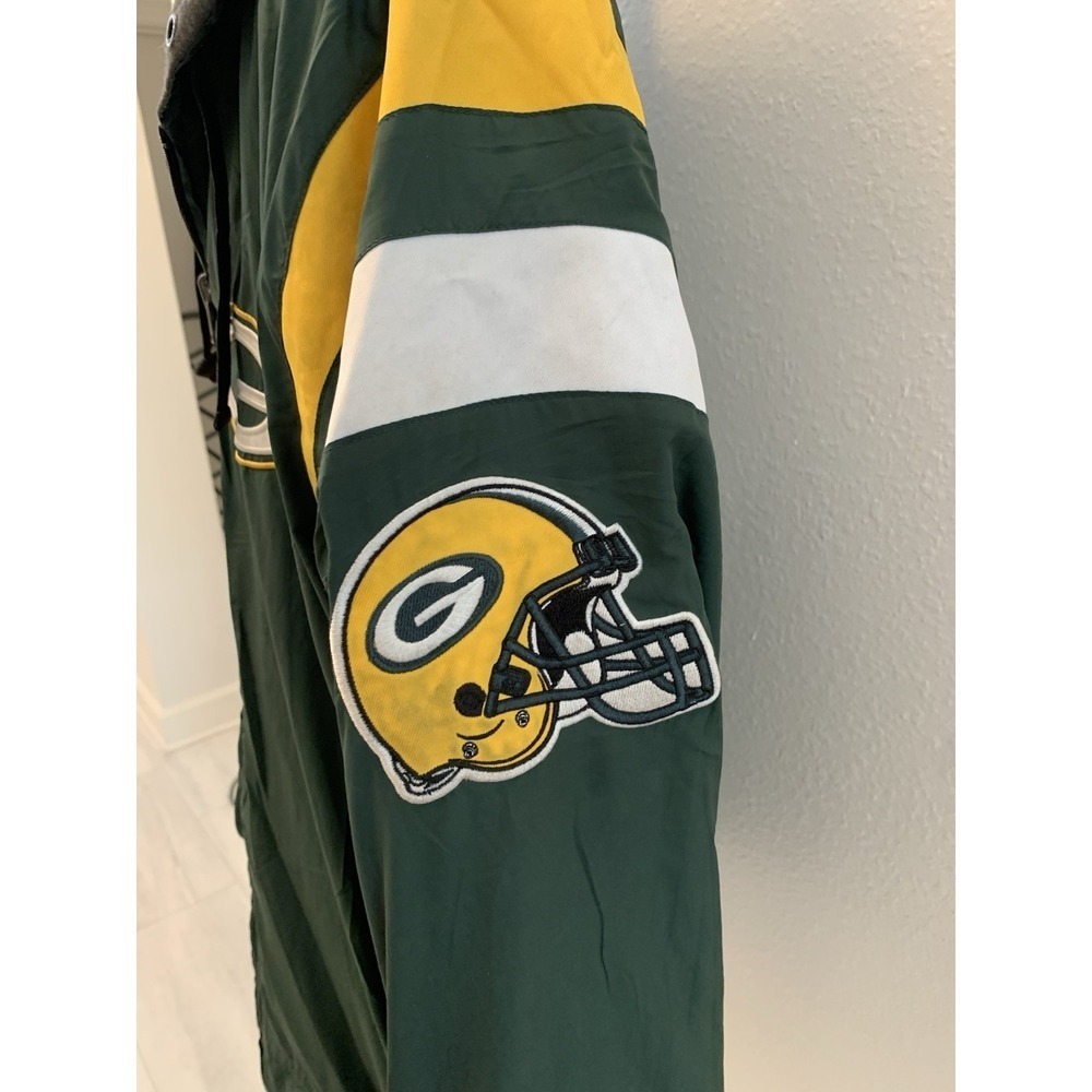 VTG Nike Green Bay Packers Varsity Jacket Men's Large NFL Reversible Size XL - Picture 12 of 13